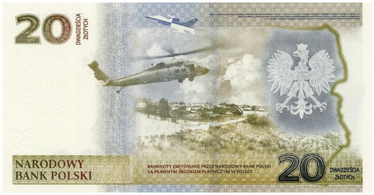 20 zł – Banknot – Ochrona polskiej granicy wschodniej – 2022