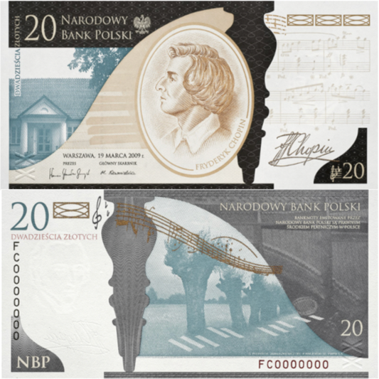 20 zł – Fryderyk Chopin – 2010